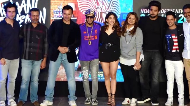 Saif ali khan and Alaya F at the song launch of Ole Ole from Jawaani Jaaneman