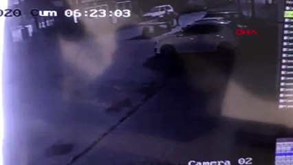 Bursa at arabalı hırsızlık kamerada