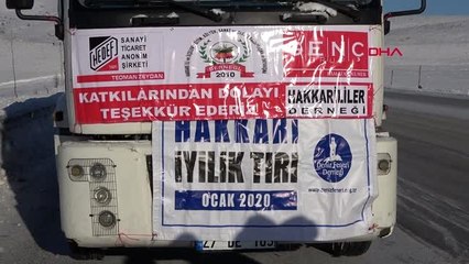 Hakkari istanbul'dan yüksekova'ya iyilik tır'ı