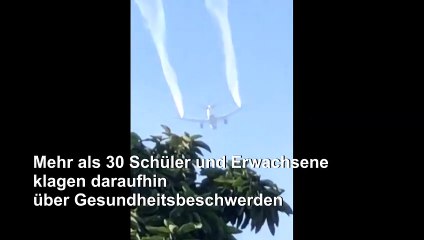 US-Flugzeug lässt Kerosin über Grundschule ab