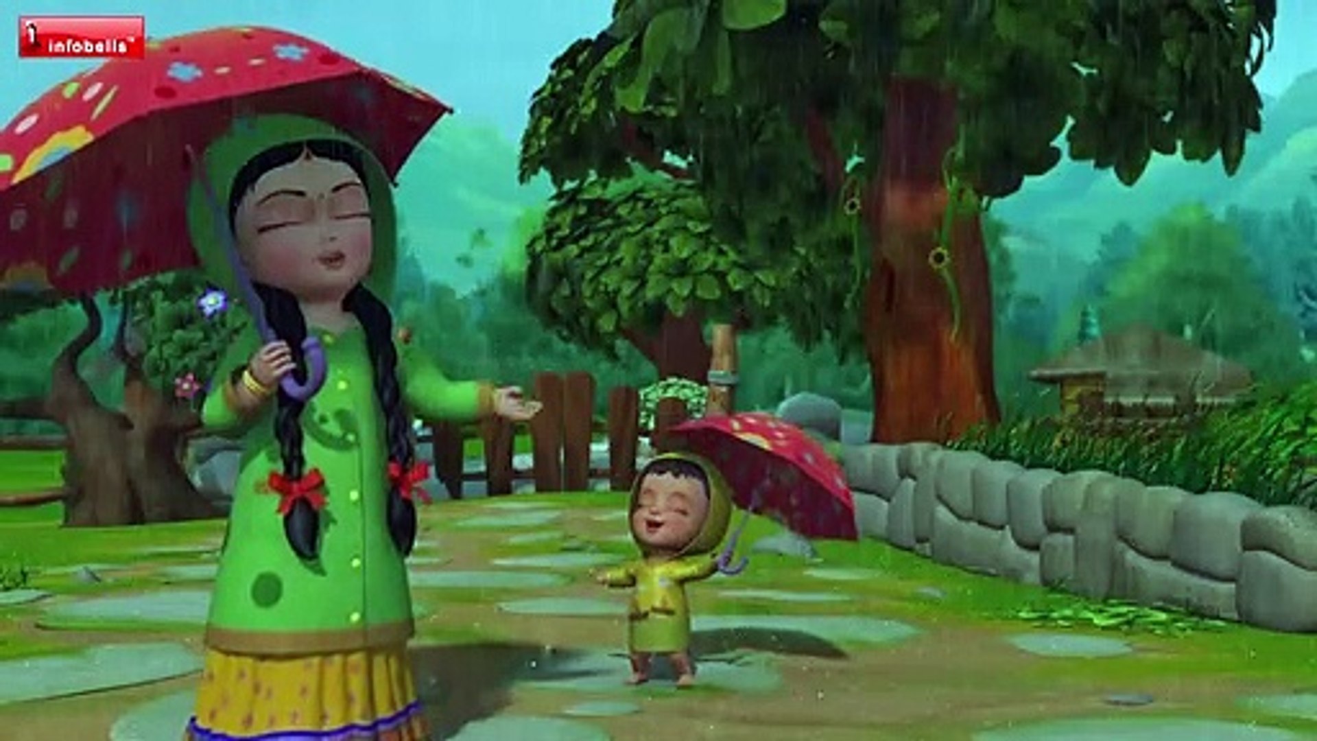 Tip Tip Baarish Aayee - Hindi Rhymes for Children - Infobells - video  Dailymotion