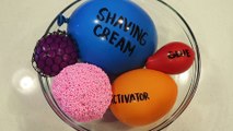 Making Slime with Balloons, Play Foam, & Slime Mesh Balls!