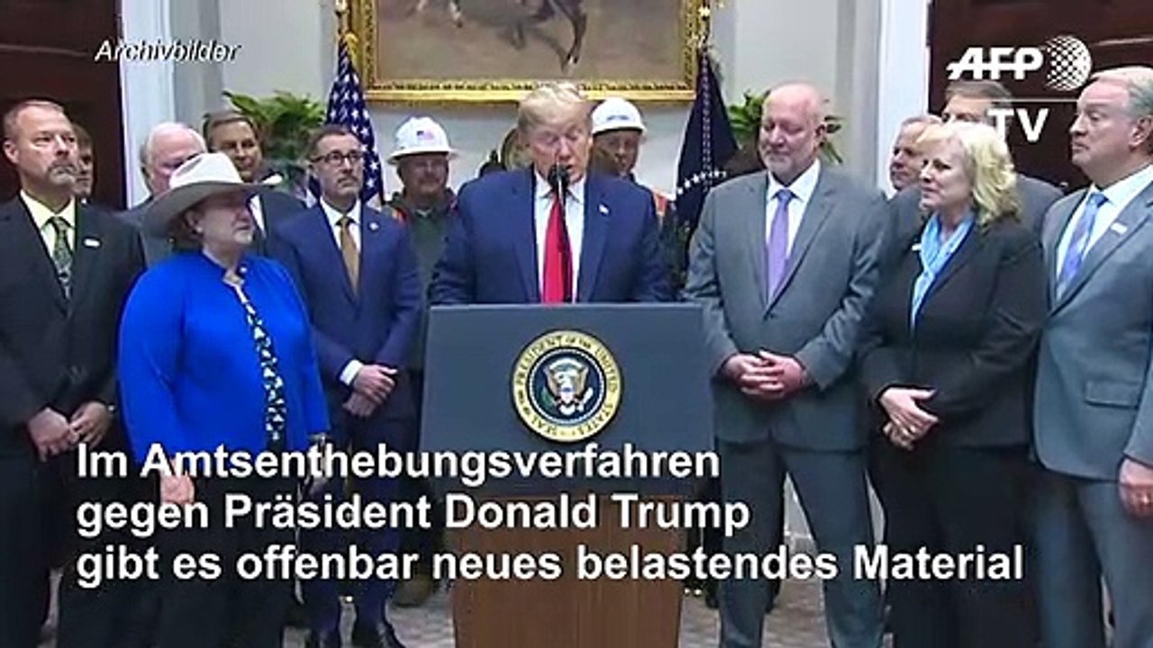 Impeachment: Offenbar neue Beweise gegen Trump