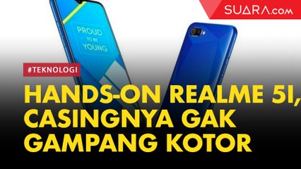 Unik, Hands-on Realme 5i Casingnya Gak Gampang Kotor