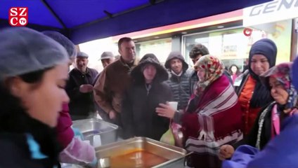 Soğuktan üşüyenler büyükşehrin çorbasıyla ısınıyor