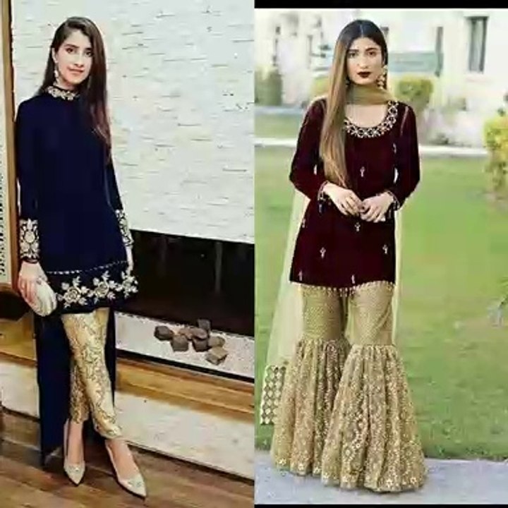 Latest Party Were Velvet Dresses/Latest Fashion Trends For Girls/Very Beautiful And Stylish Velvet Dresses