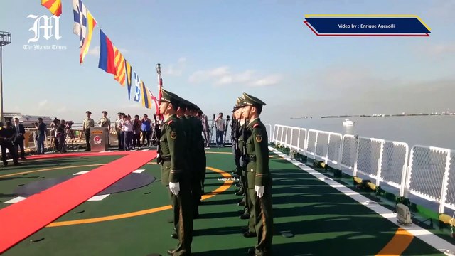 LOOK: Chinese Coast Guard friendly visit
