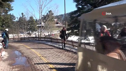 Gölcük Tabiat Parkı, yarıyıl tatiliyle ziyaretçi akınına uğradı