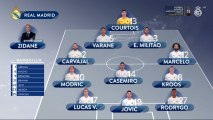 Alineación titular del Real Madrid ante el Sevilla en la jornada 20 de La Liga