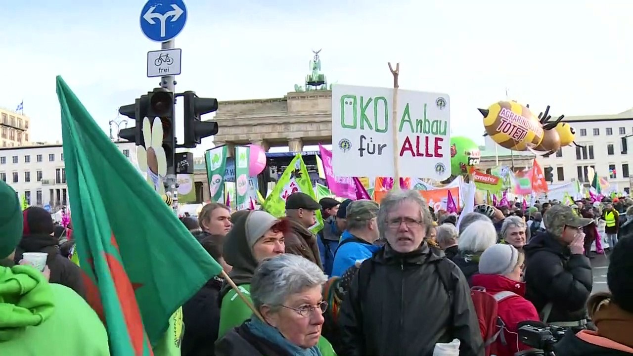 'Wir haben es satt': Zehntausende demonstrieren für Agrarwende