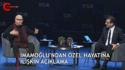 İmamoğlu'ndan özel hayatına ilişkin açıklama: Dİlek kızacaksın ama...