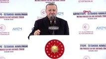 Cumhurbaşkanı erdoğan gayrettepe-istanbul havalimanı metrosunun ilk ray kaynağı törenine katıldı