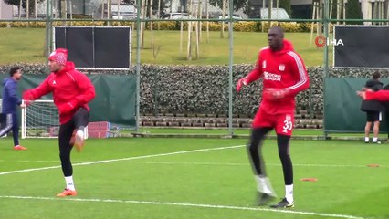 Sivasspor’da neşeli idman