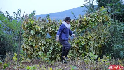 Traditional handicraft.Turn a soybean seed into a drop of soy sauce