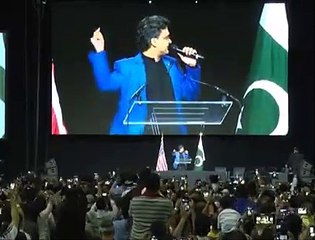 Prime Minister Imran Khan arrives at CapitalOne Arena