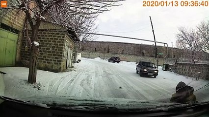 Jumping out of the Way of Sliding Car