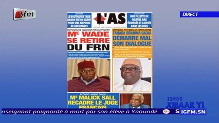 REPLAY - Revue de Presse - Pr : MAMADOU MOUHAMED NDIAYE - 15 Janvier 2020