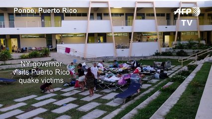 Puerto Rico: people live in shelters after quakes threaten homes