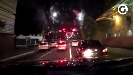 Carona se joga do carro durante perseguição da PRF ES