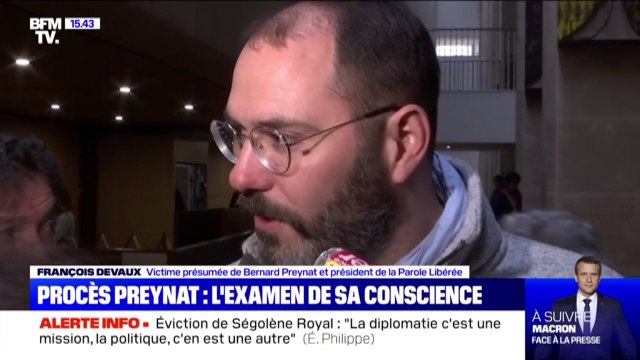 François Devaux, victime présumée de Bernard Preynat dénonce la défaillance du système de pensée catholique