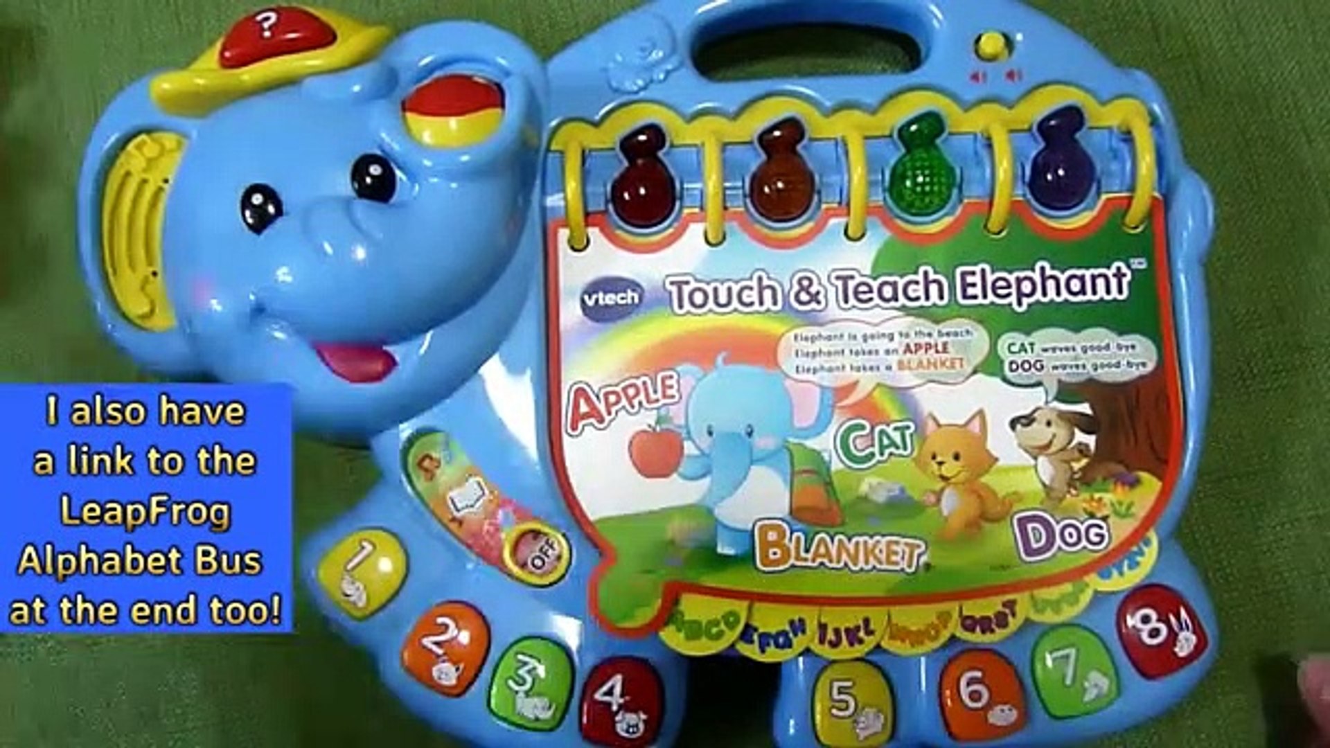 vtech touch & teach elephant toy