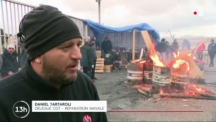 Grève contre la réforme des retraites : opération "port mort" à Marseille