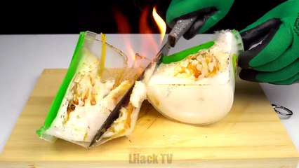 EXPERIMENT- Glowing 1000 degree KNIFE VS TOOTHPASTE