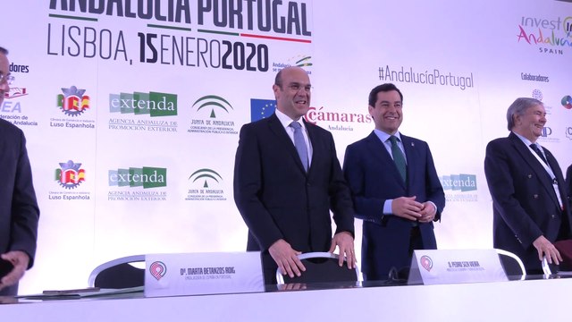 Juanma Moreno dedica su agenda a las relaciones de Andalucía con Portugal