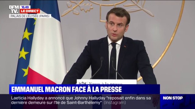 Emmanuel Macron sur les violences lors des manifestations: Il y a d'abord une violence qui s'est installée dans la rue