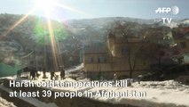 Harsh winter weather hits Afghanistan, at least 39 killed