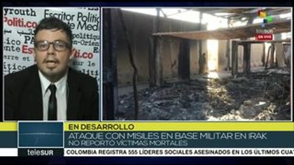 Tapia: pueblo iraquí detesta la presencia de EEUU en su país