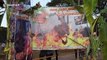 Controversial ritual in southern India sees cattle forced to walk through fire