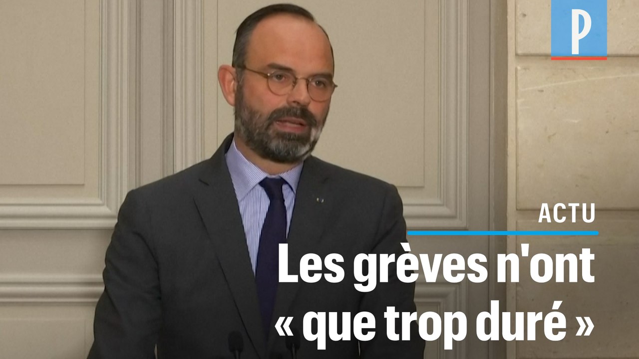 Édouard Philippe : la grève à la RATP et à la SNCF « n'a que trop duré »