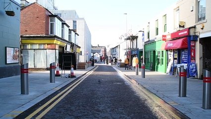 Deansgate in Blackpool is looking patched up despite work being finished
