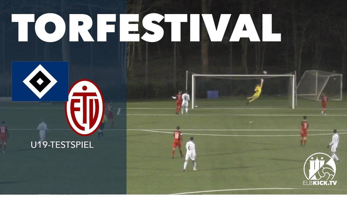 11 Treffer im Bundesliga-Regionalliga-Test | Hamburger SV U19 - Eimsbütteler TV U19 (Testspiel)