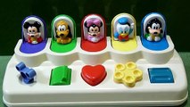 Disney Babies Mickey Mouse Pop Up Pals Poppin' Pals Toy with Minnie Mouse, Donald, Pluto and Goofy-