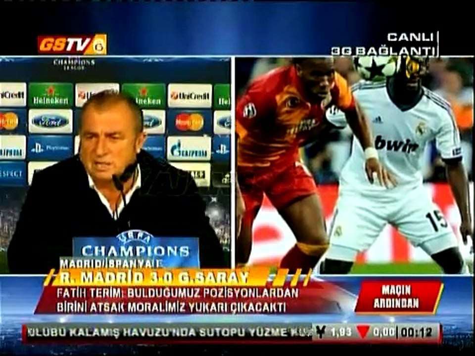 Fatih Terim Real Madrid maçı sonrası konuştu!