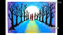 Valentine day Feb 14th 2020 painting /oil pastels colour painting