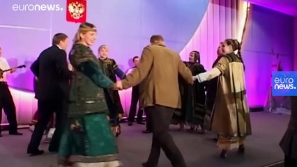 Watch: Archive footage released of George W Bush and Vladimir Putin dancing