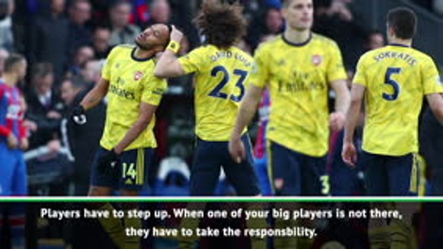 Players have to step up in Auba's absence - Arteta