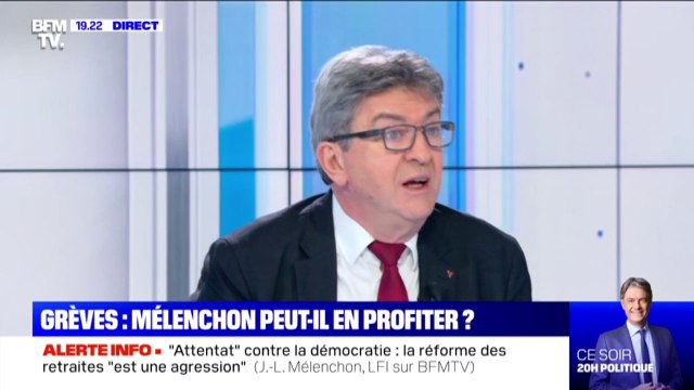 Jean-Luc Mélenchon: la réforme des retraites est un coup dur porté contre le système de retraite par répartition