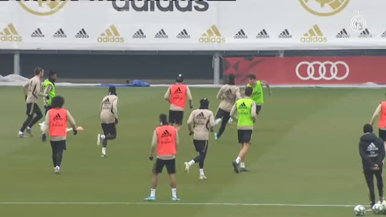 El Real Madrid entrena sin Ramos, Benzema y Hazard