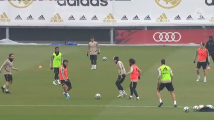 El Real Madrid entrena sin Ramos, Benzema y Hazard