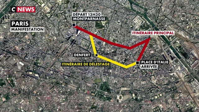 Réforme des retraites : le parcours de la manifestation du 16 janvier