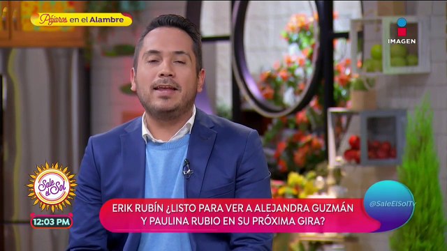 ¡Erik Rubín iría al concierto de La Guzmán con Paulina Rubio!