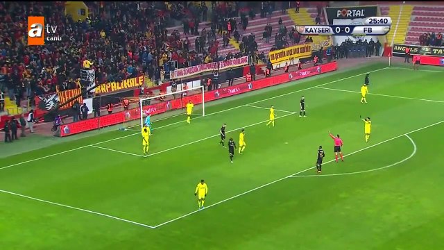 Kayserispor 0 - 0 Fenerbahçe Maçın Geniş Özeti (Ziraat Türkiye Kupası Son 16 Turu İlk Maçı)