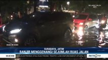 Sejumlah Ruas Jalan di Surabaya Tergenang Banjir