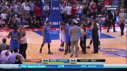 Ortam gerildi ve Serge Ibaka atıldı!