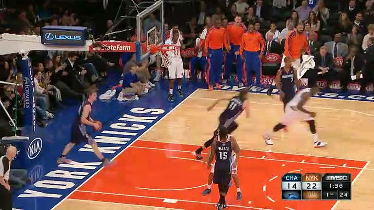Charlotte Bobcats 85-83 New York Knicks