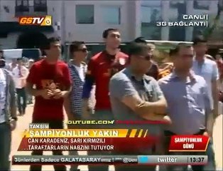 Galatasaraylı taraftarlar şampiyonluk havasında!